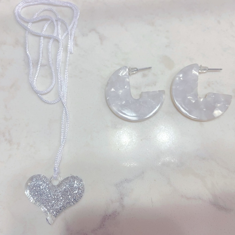 Necklace and earrings